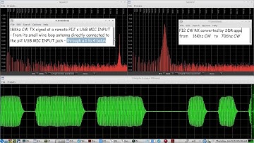 Remote Raspberry PI2b VLF Band Receiver: setup for Morse Code Reception at 18Khz with small loop ant