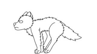Wolf Run Cycle Animation