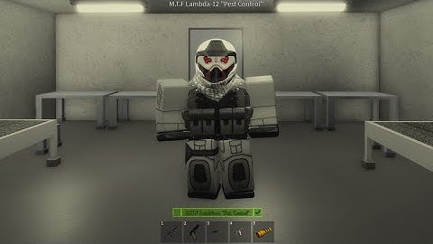 Roblox SCP M.T.F Lambda-12 "Pest Control" Operator (Avatar Build)