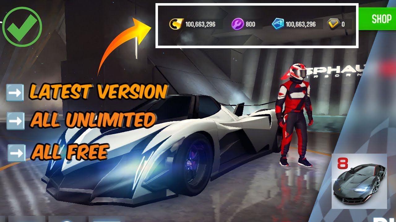 ASPHALT 8 MOD APK UNLIMITED MONEY ASPHALT 8 APK MOD ALL CAR'S