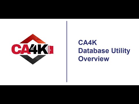 CA4K Database Utility Overview