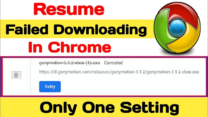 How to resume failed download in chrome || Resume failed downloading in chrome