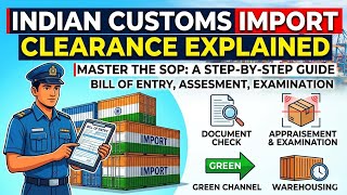 ⛵Indian Customs Import Clearance Process Explained/Step-by-Step Import Clearance & Bill of Entry👌