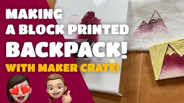 Learning Block Printing with Maker Crate - a subscription box unboxing and review