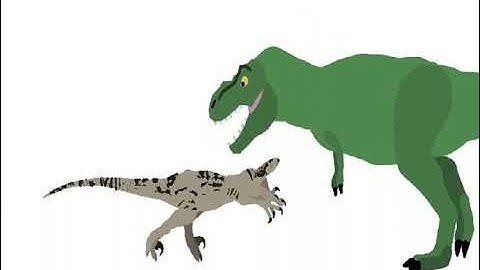 Pivot Bull T-Rex vs Alpha Velociraptor JP3 Animation