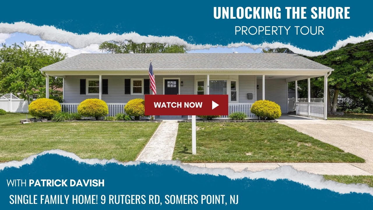 UNLOCKING the Shore Property Tour: Renovated Single Family Home! 9 Rutgers Rd, Somers Point, NJ