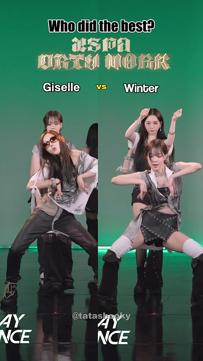 [AESPA - DIRTY WORK] who did the best?                               #kpop #aespa #dirtywork #shorts