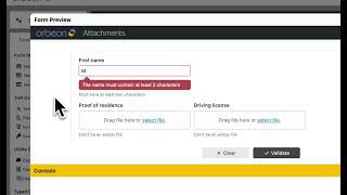 Configuring Rejected File Messages in Orbeon Forms