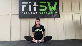 Seated Butterfly Stretch Exercise Demo How-to
