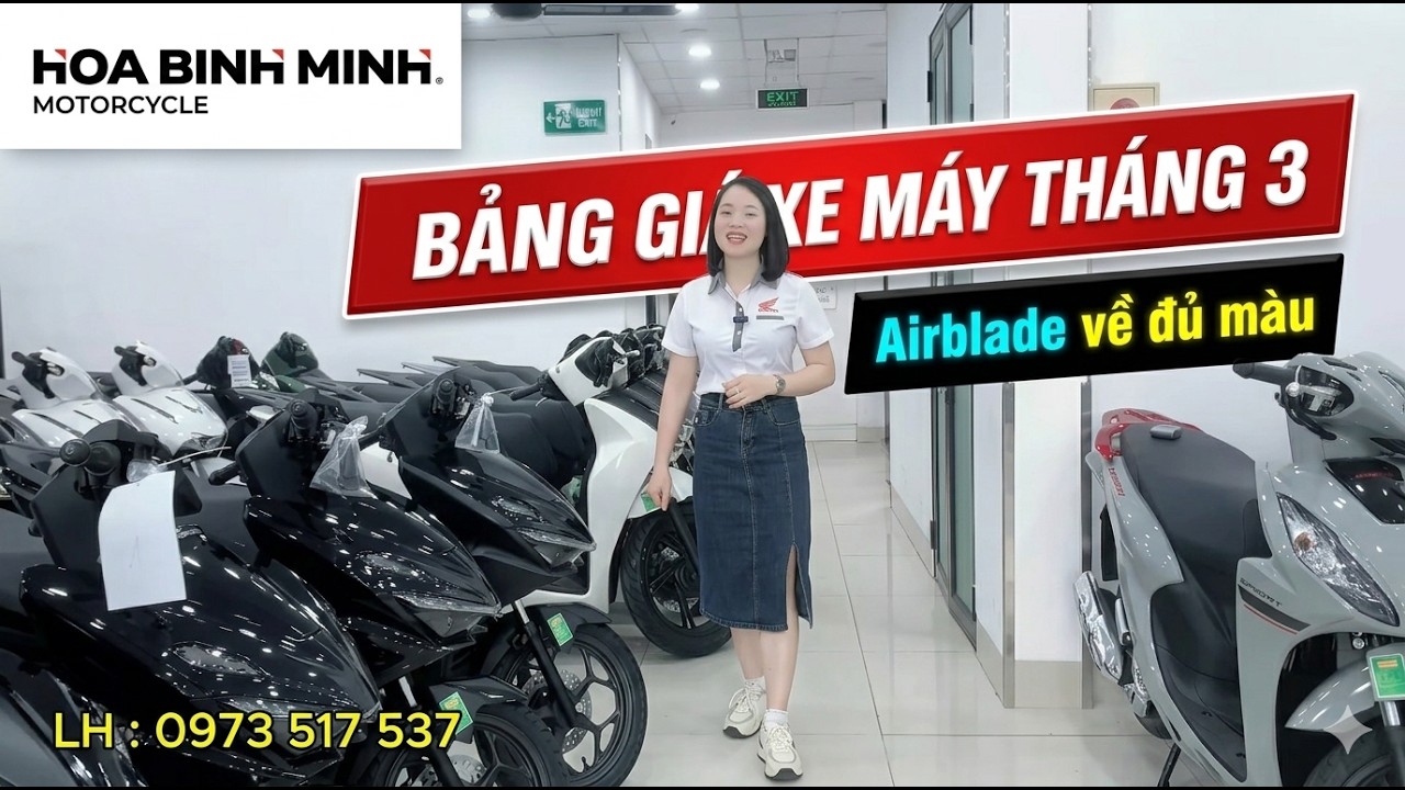 Bảng giá xe Honda Phú Thọ mới nhất. Giá xe Ga giảm dần