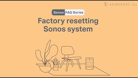 How To Factory Reset Your Sonos Speakers (For Sonos speakers including Sonos Roam and Sonos Move)