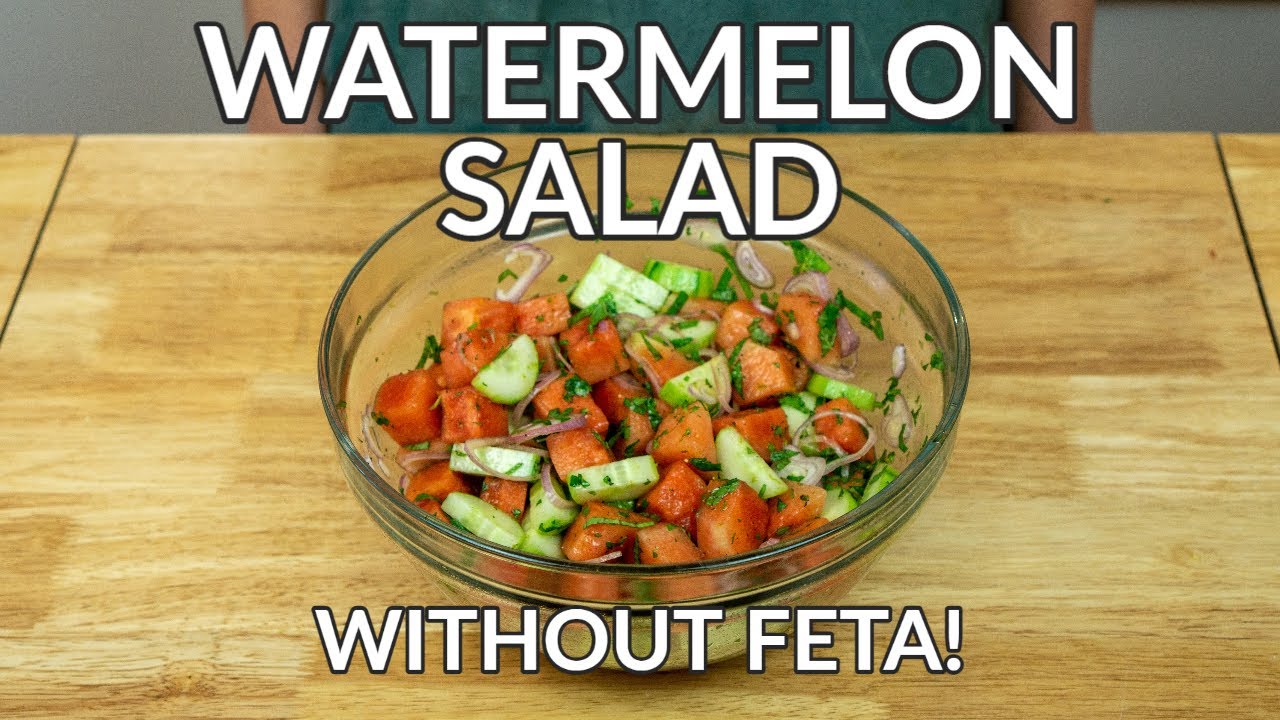 VEGAN Watermelon Salad Recipe Without Feta!