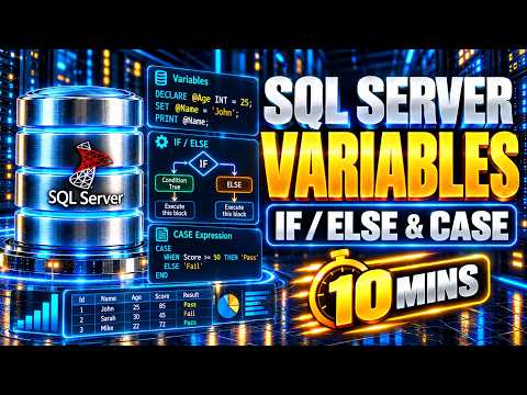 Sql Server Variables, IF/ELSE & CASE in 10 Minutes! @JangiTech #sqlserver #tsql #foryou #database 