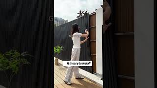 #backyard #wallpanel #fence #diy #wood #fencedesign #creative #board #popular