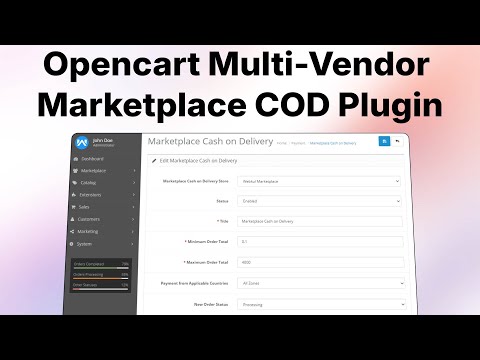 Opencart Multi-Vendor Marketplace