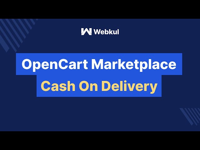 Opencart Multi-Vendor Marketplace COD Plugin