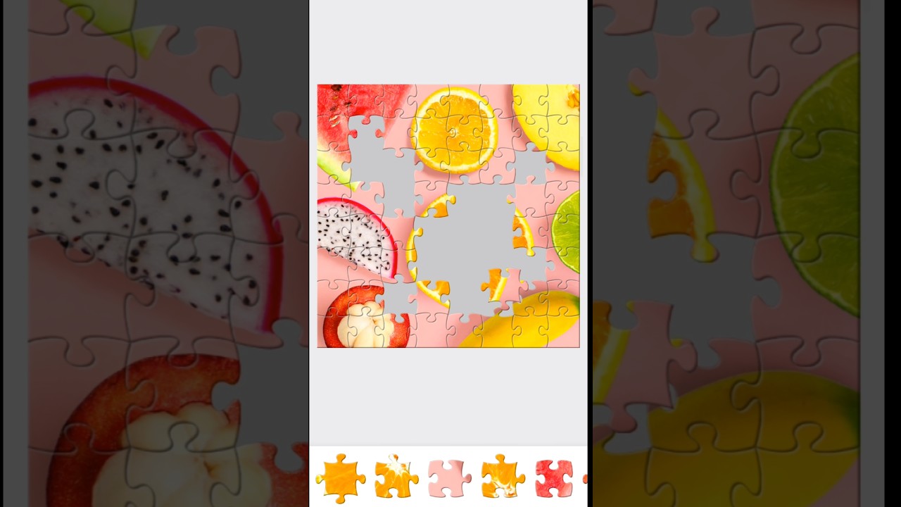 Wonderful fruit puzzle 🍉🍋 Satisfaction 🍊 