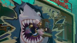Shark Tale (2004) Whale Wash scene HD