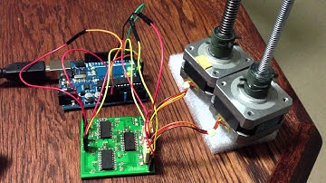 Testing 3 axis CNC motor controller using Grbl