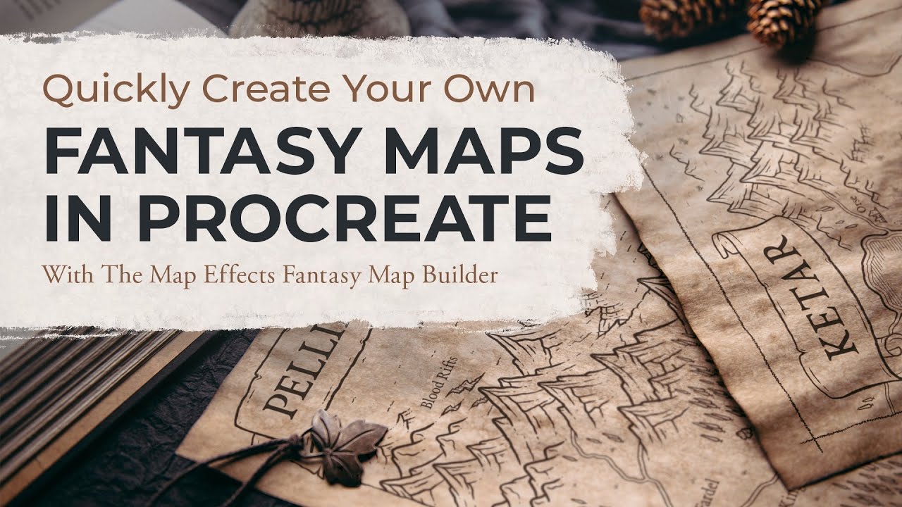 Quickly Create Fantasy Maps in Procreate | Map Effects Fantasy Map Builder
