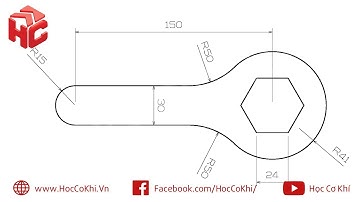 [hoccokhi] Hướng dẫn bài tập AutoCAD 2D 3D - bài 1 | Học AutoCAD cơ bản - nâng cao