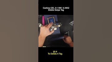 How to Delete a Single Tag / Card Carbine CEL 3 in 1 Digital Door Lock