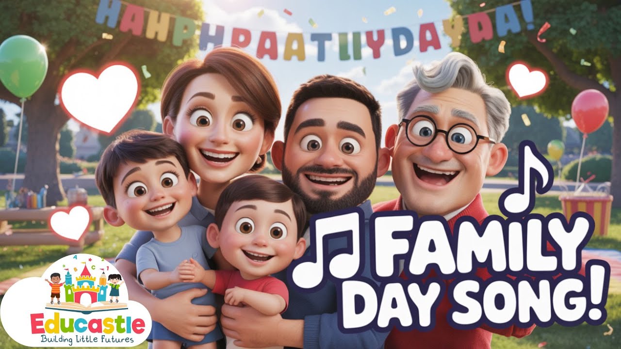 Family Day Song for Kids 2025 | International Day of Families | Family Nursery Rhyme | Educastle