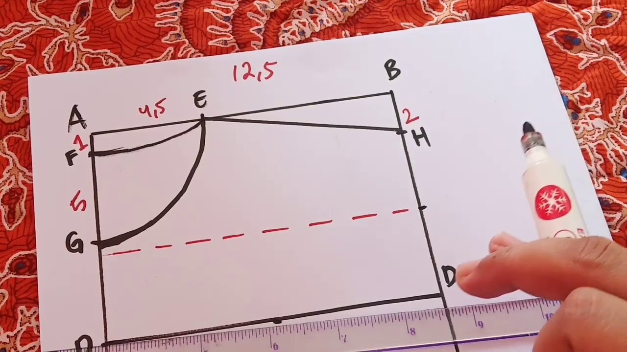 Pola dasar newborn baby/pola badan newborn baby/pola newborn baby