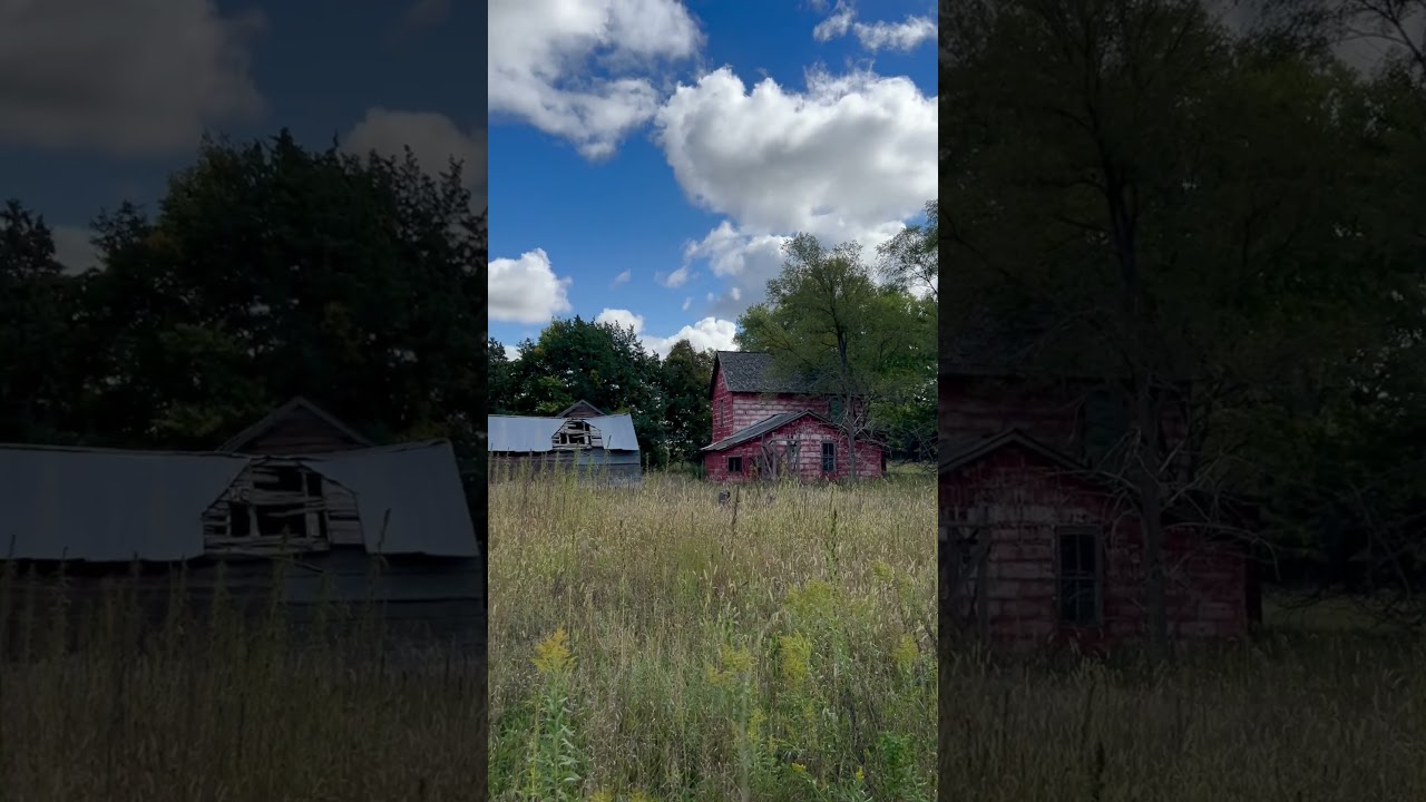 Beautiful abandoned farm house 30 miles north of basset 
