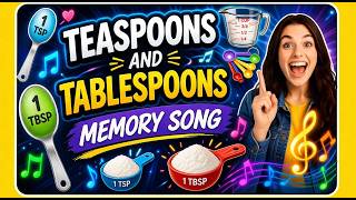 ♫ Teaspoons and Tablespoons Memory Song! EASY! Classical Conversations, Cycle 2, Week 12, Math