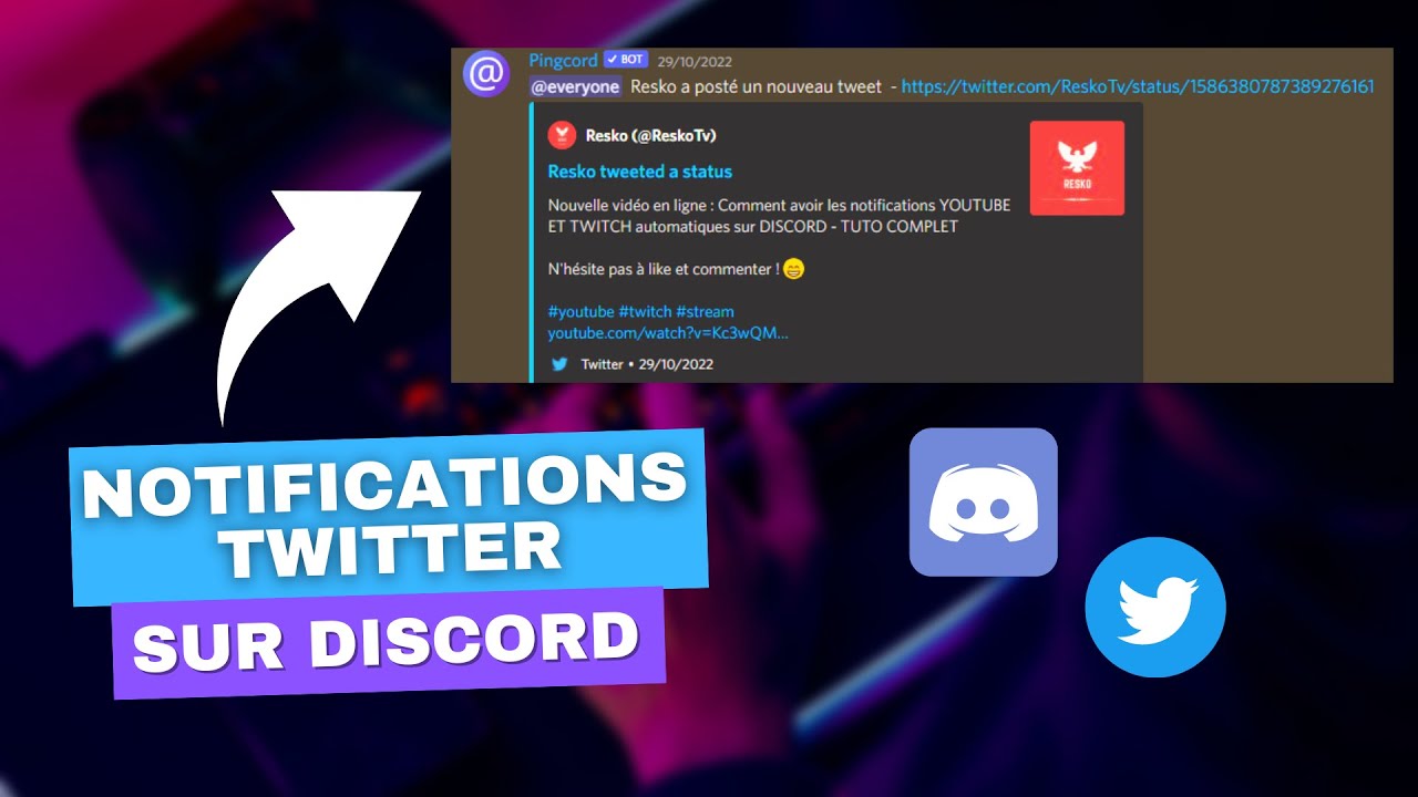 NOTIFIER LES MEMBRES DISCORD DE VOS TWEETS AUTOMATIQUEMENT - TUTO PINGCORD