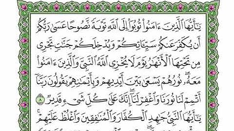 66  سورة التحريم القرآن الكريم