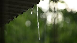 60 minutes of wind and heavy rain to fall asleep by