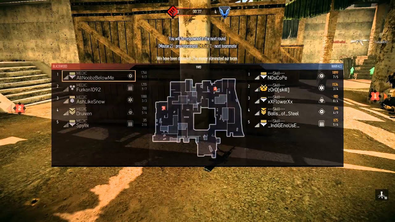 [MEDIC vs ---Skill---] 5th Clan War (PTB - Yard) Warface