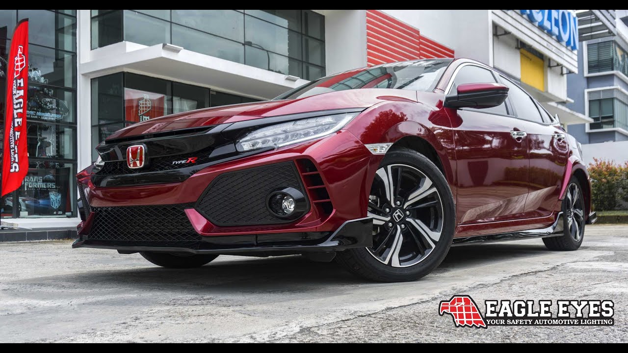 Honda Civic Fc Type-R Bodykit (Ruby Red) - Youtube