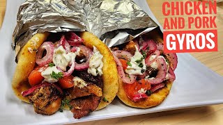 How to make the Best Gyros at Home | Pork and Chicken Gyros