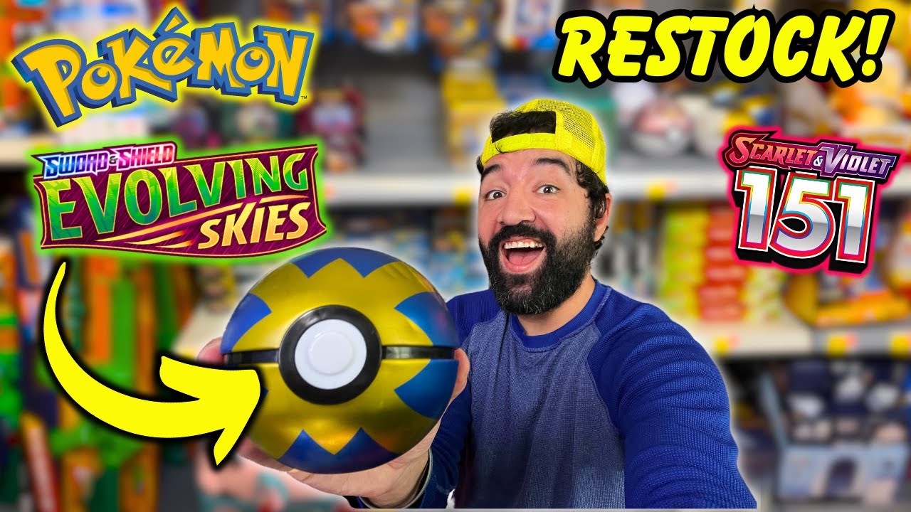 Walmart RESTOCKED Pokemon 151 & EVOLVING SKIES PokeBalls Walmart RESTOCKED Pokemon 151 & EVOLVING SKIES PokeBalls