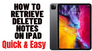 Famous HOW TO RETRIEVE DELETED NOTES ON IPAD 2024 Net Worth