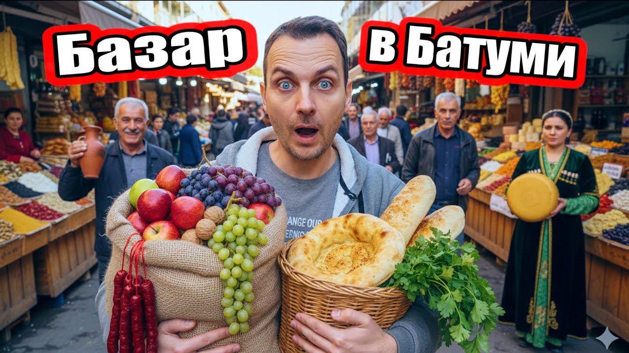 БАЗАР В БАТУМИ СЕЙЧАС! Какие цены на продкты и что можно купить на 30$ ?