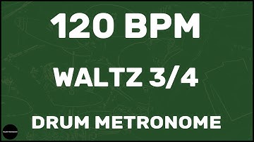 Waltz 3/4 | Drum Metronome Loop | 120 BPM