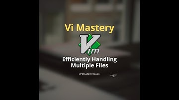 Vim - Efficiently Handling Multiple Files