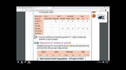 Rotary Club of Ambattur Class 5 Maths Chapter 2 Numbers Part 5