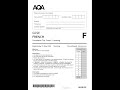 Combined 2025 AQA GCSE French Paper 3 And Mark Scheme 8658 Rf Reading FoundATIon Tier
