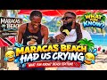 شاطئ ماراكاس أبكانا من الضحك 😂🌴🇹🇹 | ماذا تعرف؟ إصدار الشاطئ!