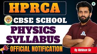 HP PGT Exam 2026 | Physics | New Updated Syllabus Explained | Detailed Discussion | Abhinav Sir