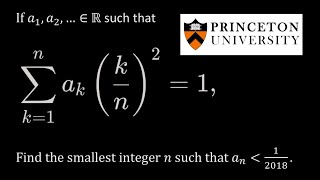 Solving This Summation Problem Using a Cool Trick | 2018 Princeton University Math Competition