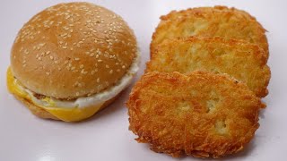 Perfect Breakfast Recipe,Mcdonald&#39;s Style Breakfast,Perfect Hashbrown Recipe At Home