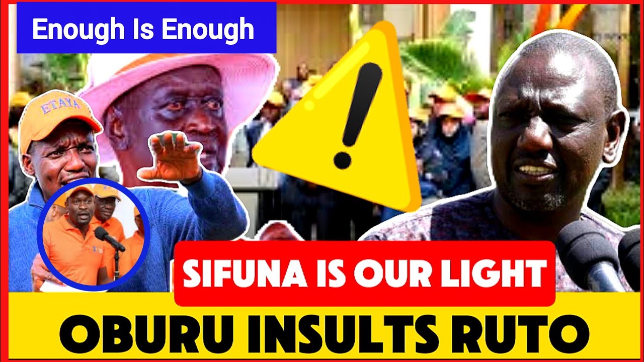OBURU CUPTURED INSULTING RUTO'S ROTTEN STATE AS ARATI BEGS SIFUNA, OTSOSI & BABU TO COME BACK!