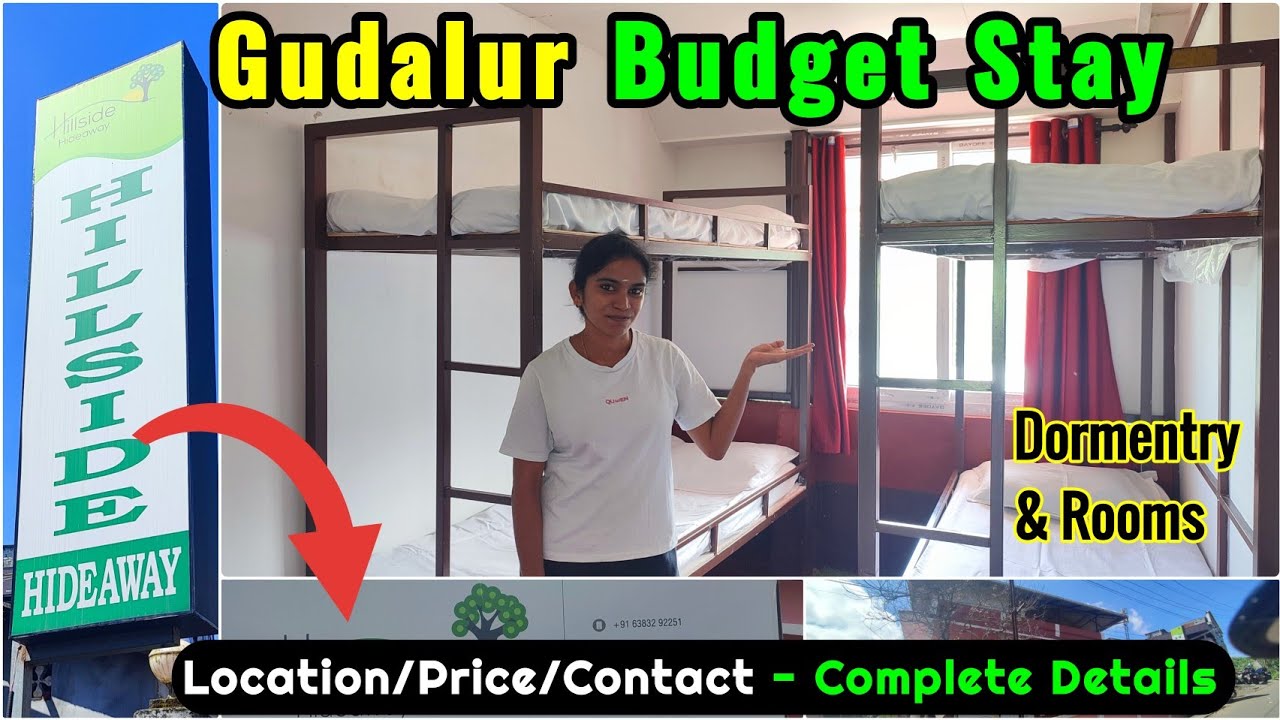 A BUDGET RESORT STAY IN GUDALUR, NILGIRIS |HILLSIDE HIDEAWAY| DORMITORY & ROOMS