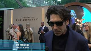 Jon Bernthal Carpet Interview at The Odyssey Premiere